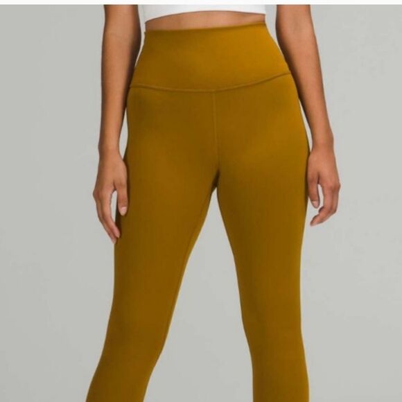 NWT Lululemon Wunder Train High-Rise Tight 25” Gold Spice - Picture 3 of 13
